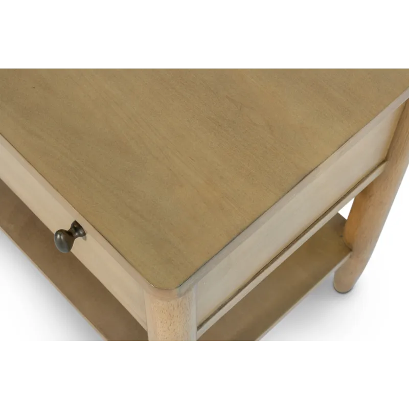 Chatham - 1 Drawer Nightstand with USB-A and USB-C Port - Warm Maple Finish