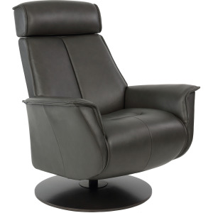 Bo Medium Power Recliner - Slate/Charoal