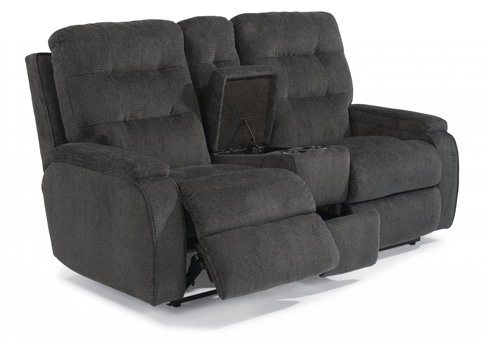 Kerrie Fabric Power Reclining Loveseat w/Console 2806601M by Flexsteel