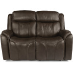 Paisley Leather Power Reclining Loveseat with Power Headrests
