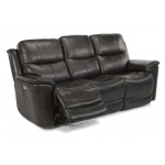 Cade Leather Power Reclining Sofa w/ Power Headrests