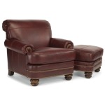 Bay Bridge Leather Chair & Ottoman