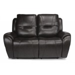 Trip Leather Power Reclining Loveseat w/Power Headrests