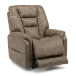 Theo Fabric Power Recliner W/ Power Headrest