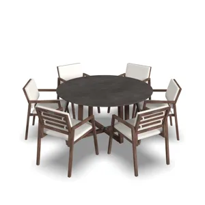 60" Round Table & 6, FREE Server