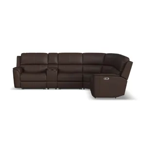 Power Reclining Sectional with Power Headrest & Lumbar
