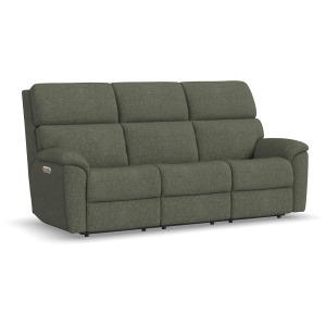 Porter Power Reclining Sofa with Console, Power Headrest, & Lumbar