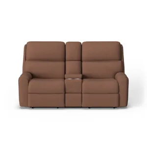 Power Reclining Loveseat with Console & Power Headrests