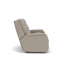 Power Reclining Loveseat with Console & Power Headrests & Lumbar