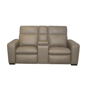 Sense Power Reclining Loveseat with Console, Power Headrest, Lumbar &amp; Pulse
