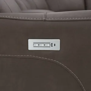 Power Reclining Sectional with Power Headrests & Lumbar