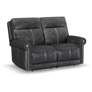 Alexander Power Reclining Loveseat with Power Headrest & Lumbar