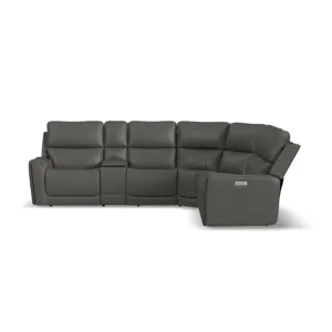 Power Reclining Sectional with Power Headrests & Lumbar