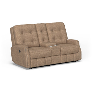 Devon Power Reclining Loveseat with Console