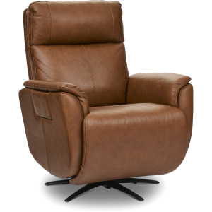 Cove Power Swivel Recliner with Power Headrest, Lumbar, Heat, & Massage