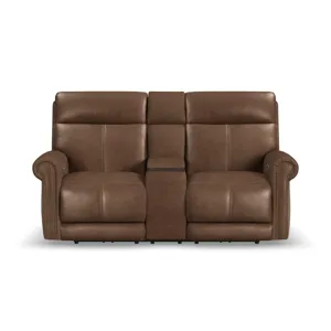 Power Reclining Loveseat with Console, Power Headrest & Lumbar