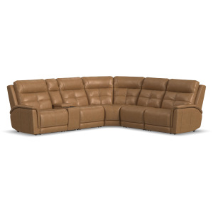 Ranger Power Reclining Sectional with Power Headrest, Lumbar and Heat, Massage