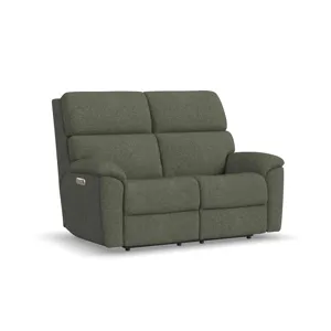 Porter Power Reclining Sofa with Console, Power Headrest, & Lumbar
