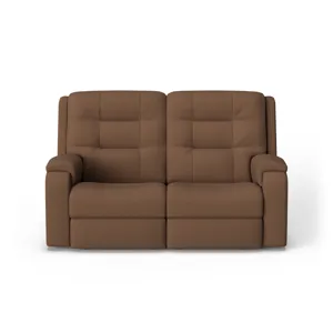 Power Reclining Loveseat with Power Headrests & Lumbar