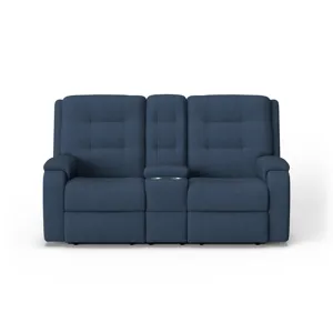 Power Reclining Loveseat with Console & Power Headrests & Lumbar