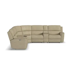 Power Reclining Sectional with Power Headrest & Lumbar