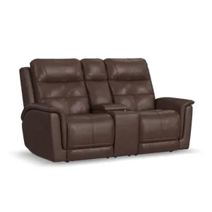 Ranger Power Reclining Loveseat with Console, Power Headrest, Lumbar, Heat & Massage