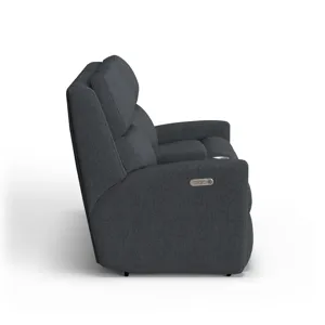 Power Reclining Loveseat with Console & Power Headrests