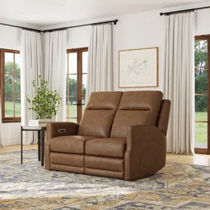 Power Reclining Loveseat with Power Headrests and Lumbar