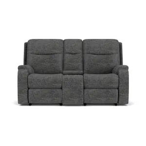 Power Reclining Loveseat with Console & Power Headrests & Lumbar