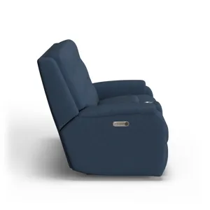 Power Reclining Loveseat with Console & Power Headrests & Lumbar