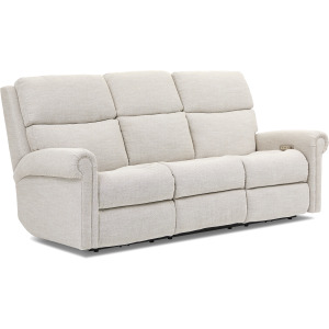 Bernard Power Reclining Sofa with Console, Power Headrest, & Lumbar
