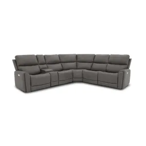 Carter Power Reclining Sectional with Power Headrests & Lumbar