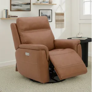 Swivel Glider with Power Headrest, Lumbar, Heat & Massage