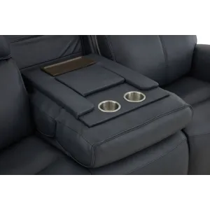 Power Reclining Sofa with Console, Power Headrest & Lumbar