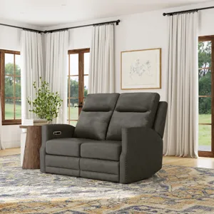 Power Reclining Loveseat with Power Headrests and Lumbar