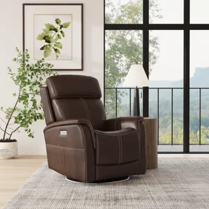 View Power Swivel Recliner with Power Headrest