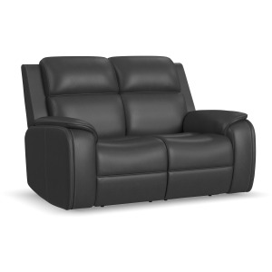 Ziggy Power Reclining Loveseat with Power Headrest, Lumbar, Heat & Massage