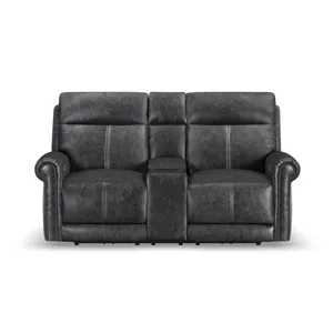 Power Reclining Loveseat with Console, Power Headrest & Lumbar