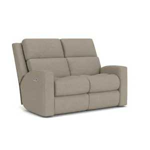 Power Reclining Loveseat with Power Headrests & Lumbar