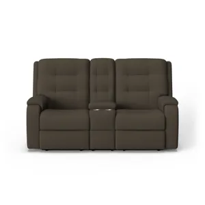 Power Reclining Loveseat with Console & Power Headrests