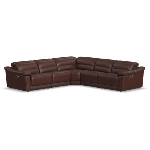 Tucker Power Reclining Sectional w/ Power Headrest & Lumbar