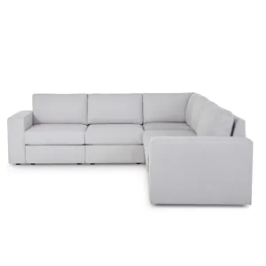 5-Seat Sectional with Wide Arm