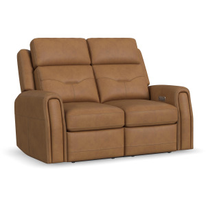 Felix Power Reclining Loveseat with Power Headrest, Lumbar, Heat & Massage