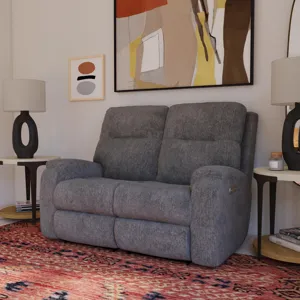Power Reclining Loveseat with Power Headrests & Lumbar