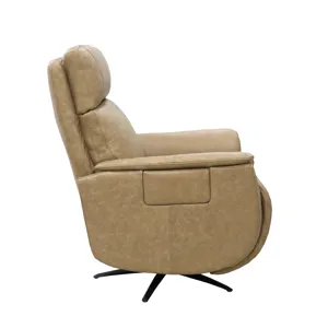 Cove Power Swivel Recliner with Power Headrest, Lumbar, Heat, & Massage