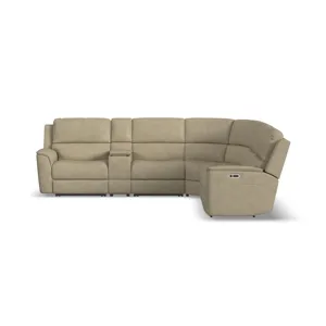 Power Reclining Sectional with Power Headrest & Lumbar