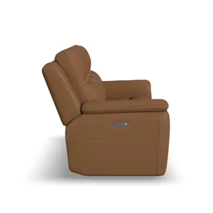 Power Reclining Sofa with Power Headrests & Lumbar