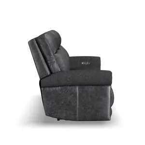 Power Reclining Sofa with Console, Power Headrest & Lumbar