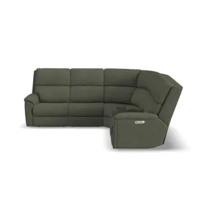 Power Reclining Sectional with Power Headrest & Lumbar