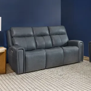 Power Reclining Sofa with Console, Power Headrest & Lumbar
